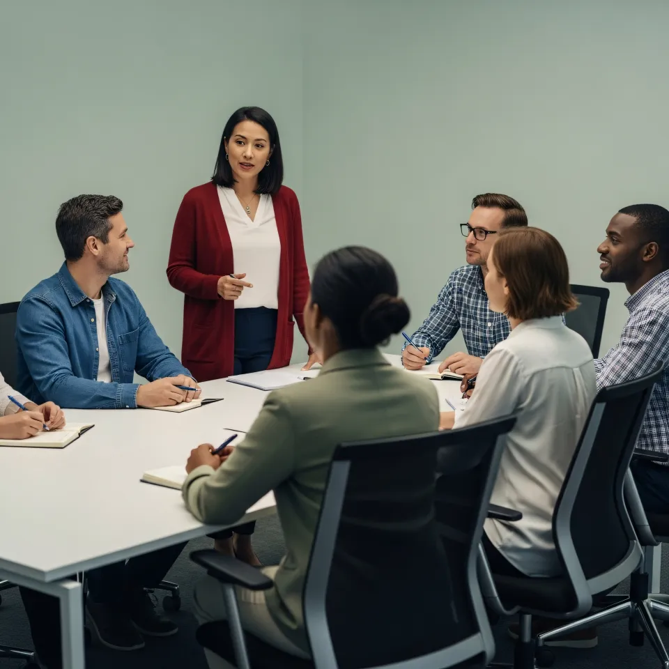 Équipe de professionnels à l’écoute